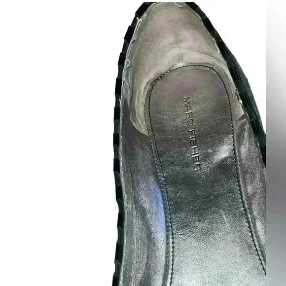 MARC FISHER Black Patent Ballet Work Business Flat Shoes - Picture 4 of 4